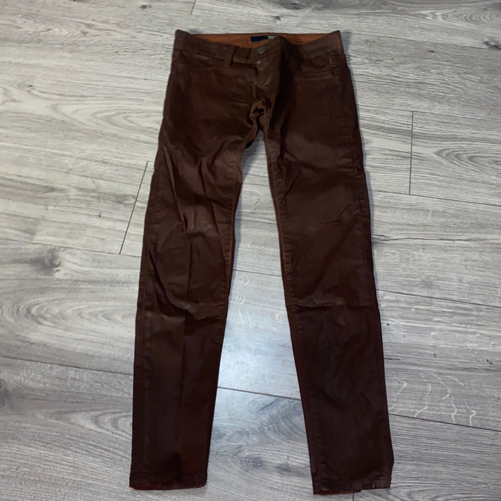 DAVID KHAN pants. These are such a pretty color and they have a shine to them!😍